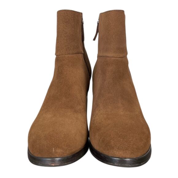 Thursday Boot Co. Cognac Suede Modern Boot Brown Women’s 8 Heeled - Picture 7 of 9